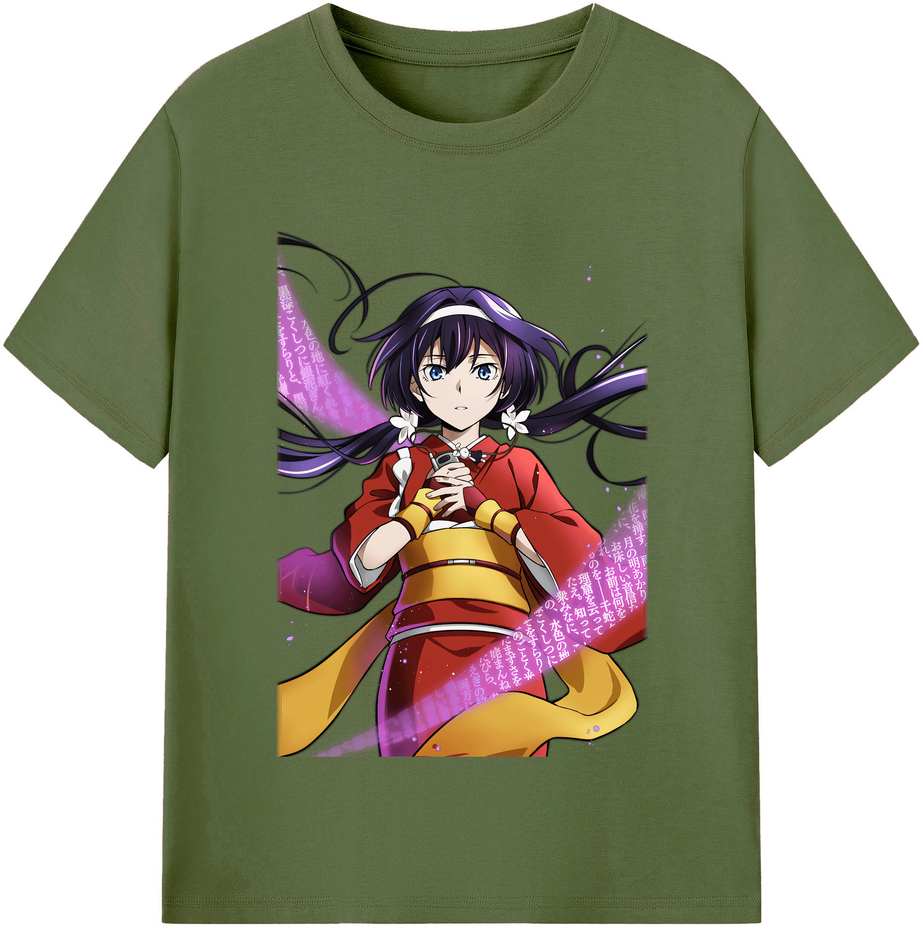 （画像用） 文豪ストレイドッグス Bungo Stray Dogs 綿100％半袖Tシャツ（フロントプリント）